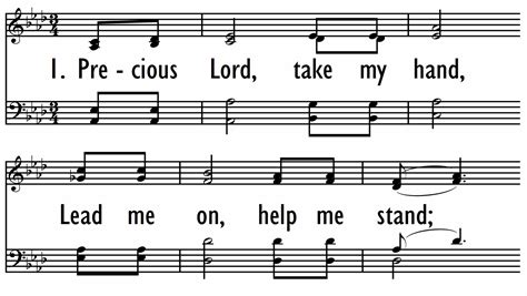 PRECIOUS LORD TAKE MY HAND Digital Songs Hymns