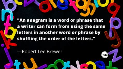 What Is An Anagram In Writing Writers Digest
