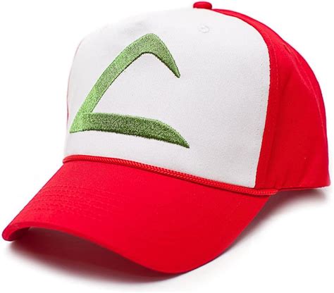 Amazon Com Pok Mon Ash Ketchum Embroidered Unisex Adult Hat Cap One Size Red White Clothing