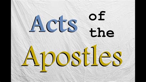 Acts Of The Apostles Chapter 13 Kjv Youtube