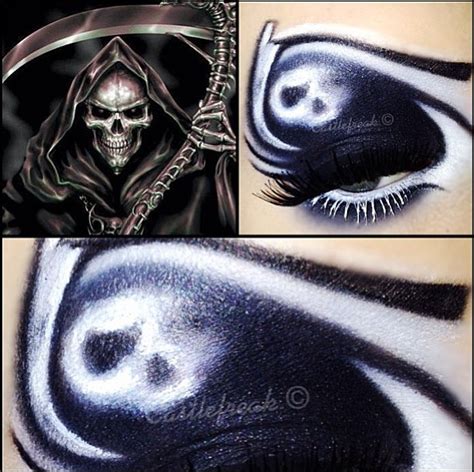 Addicted To Pretty Photo Grim Reaper Makeup Black Eyeshadow