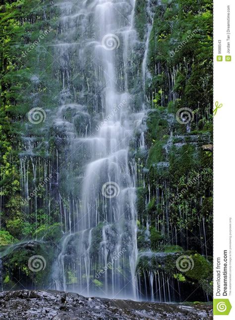 Silky Waterfall Stock Image Image Of Water Park Beautiful 9688543