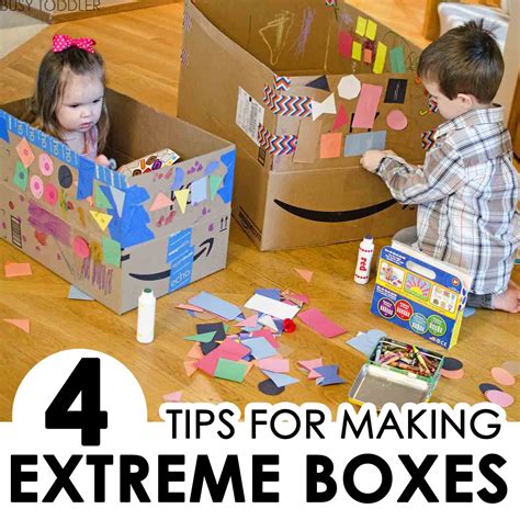 4 Tips For Extreme Box Decorating Busy Toddler