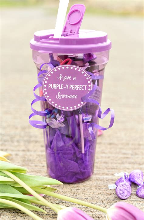 Find over 100+ of the best free birthday images. Purple Themed Birthday Gift for Friends - Fun-Squared