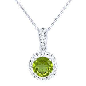 Often associated with peace, good fortune. August Birthstone Pendant Peridot Crystal Sterling Silver ...