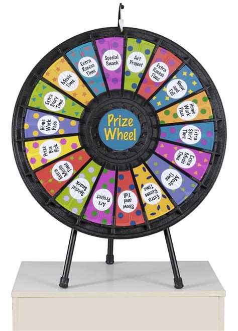 Prize Wheel With 18 Slots And Printable Templates Makes A Great Party