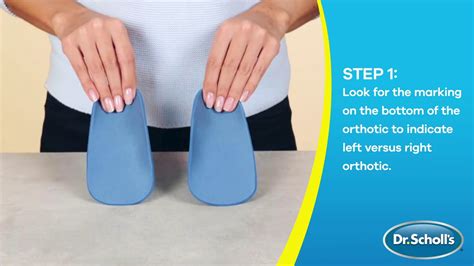 Dr Scholl S How To Use Pain Relief Orthotics For Arch Pain YouTube