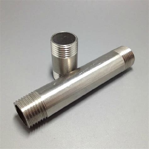 34 Dn20 Length100mm Male 304 Stainless Steel Threaded Pipe Fittings