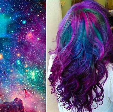 Photos Galaxy Hair Color Dye Job Inspiration