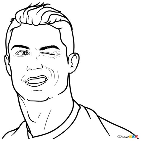 How To Draw Cristiano Portrait Celebrities Cristiano Ronaldo Pencil