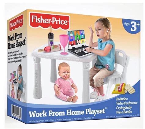 Fake Work From Home Kids Toy Hits Home