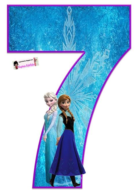 Números De Frozen Para Imprimir Gratis Princesas Disney