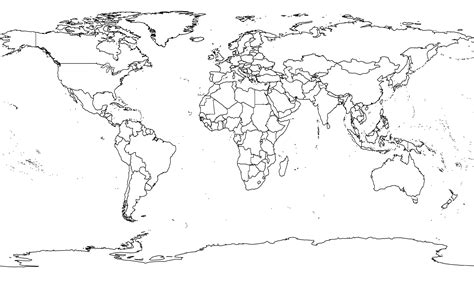 Outline Map Of World Wallpapers Wallpaper Cave