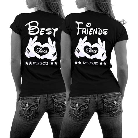 Freundschafts Shirts Best Friends Bff T Shirts Mit Wunschdatum Von