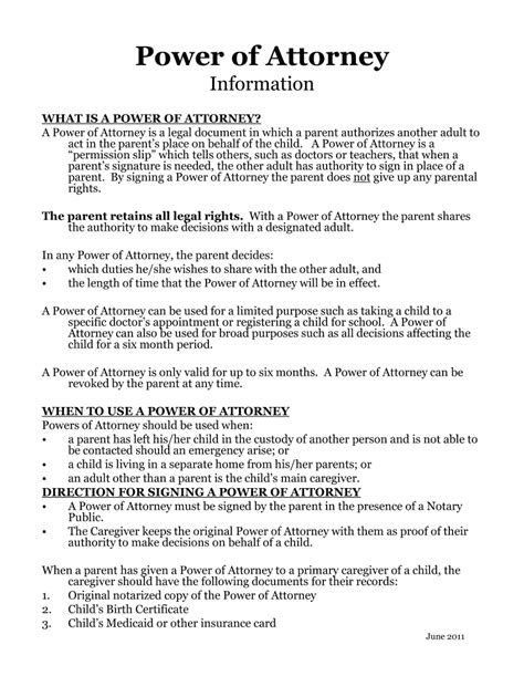 Nm Power Of Attorney Form For Child Fill Online Printable Fillable