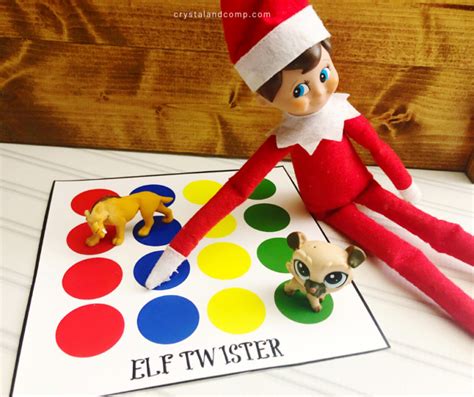 Elf Twister Free Printable Web With Mask Cape And Belt