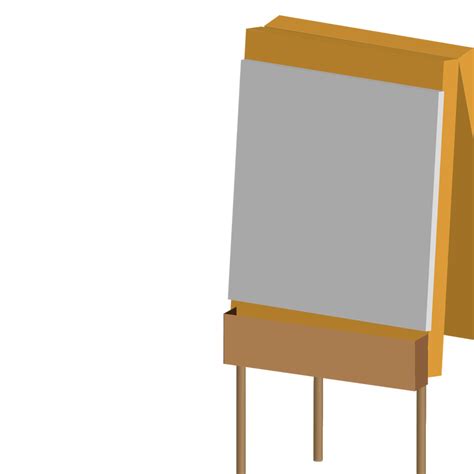 White Board Easel Png File Png Mart