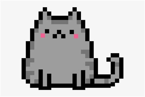 Meow Cute Kitten Pusheen Pixel Art X Png Download Pngkit