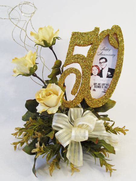 50th Anniversary Centerpiece With Roses Designs By Ginny