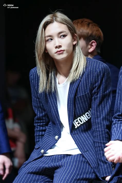 Seventeen Jeonghan Kpop Idol Hairstyle Idol Hair Style Jeonghan