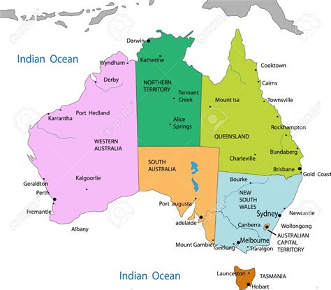 Mapa De Australia Mapa Físico Geográfico Político Turístico Y