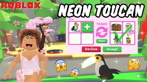 What People Trade For A Neon Toucan On Adopt Me 🌴 Youtube