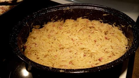 Ukrainian Baked Sauerkraut Kapusta With Sausage Kobasa The Rusnaks