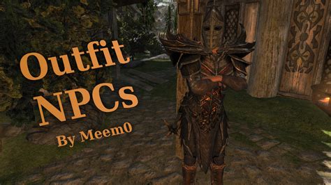 Outfit Npcs Inventory Equipment Se At Skyrim Special Edition Nexus