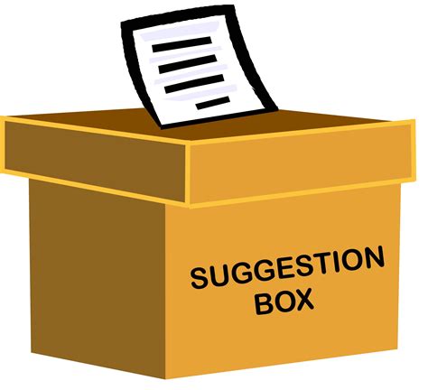 Complain And Suggestion Box Clip Art Library