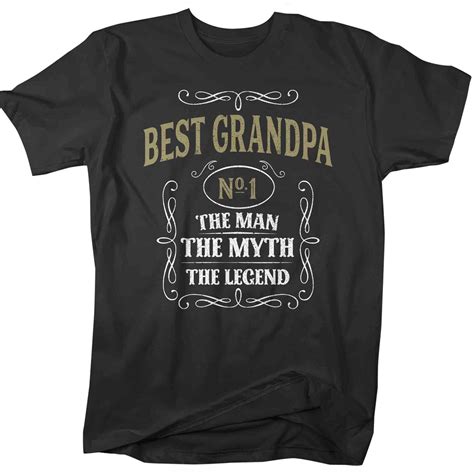 Mens Best Grandpa Shirt Vintage Tee Classic Whiskey Man Etsy