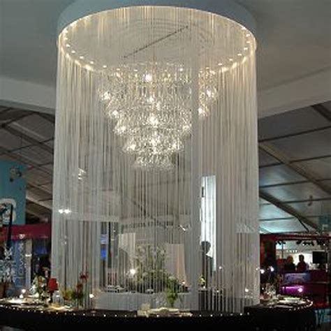 white string curtain panel