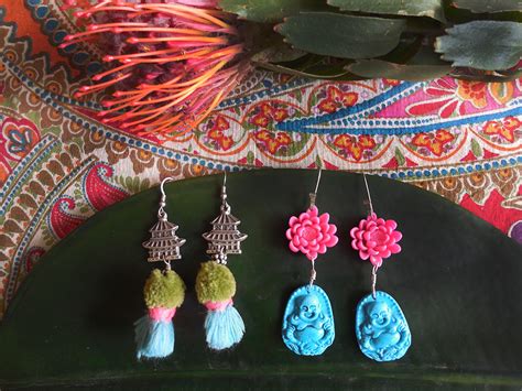 Pagoda Tassel Earrings Silverbotanica Handmade Jewelry Designed By