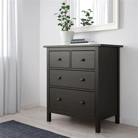 Our traditional style hemnes bedroom series is actually designed with the future in mind. HEMNES black-brown, Chest of 4 drawers, 88x96 cm - IKEA ...