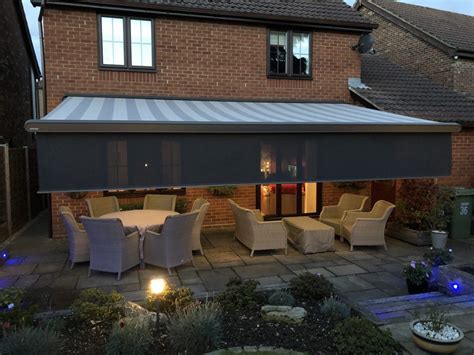 Large Electric Awning With Valance Fitted In Southampton By Awningsouth
