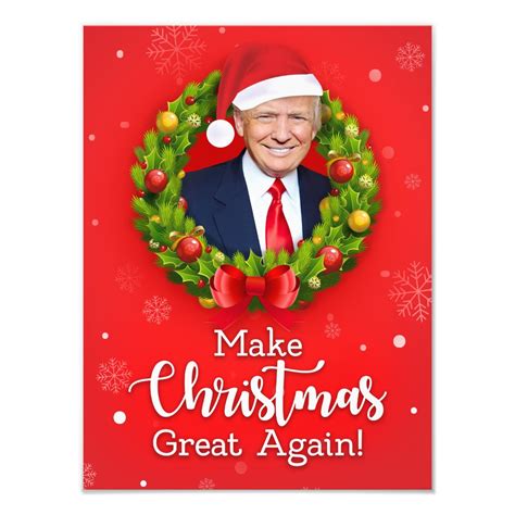 Make Christmas Great Again Trump Maga Funny T Photo Print Zazzle