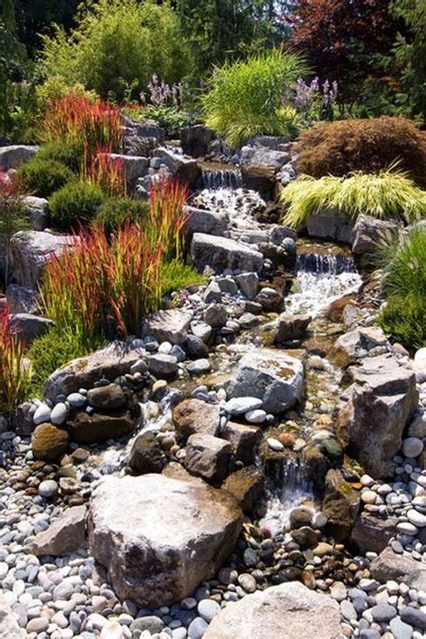 Inspiring Dry Riverbed And Creek Bed Landscaping Backyard Water