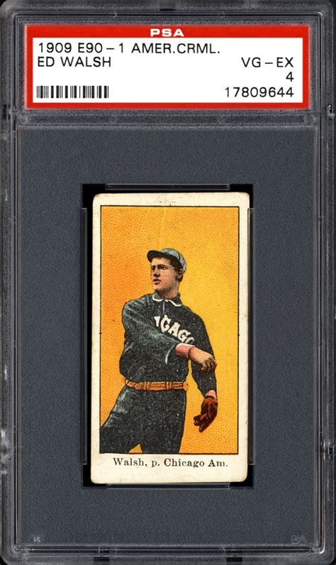 Auction Prices Realized Baseball Cards 1909 E90 1 American Caramel Ed Walsh