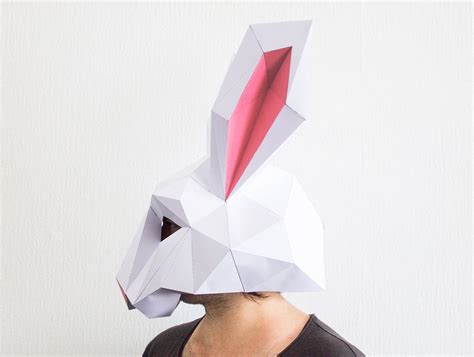 Make Your Own Rabbit Mask Animal Head Instant от Awesomepatterns