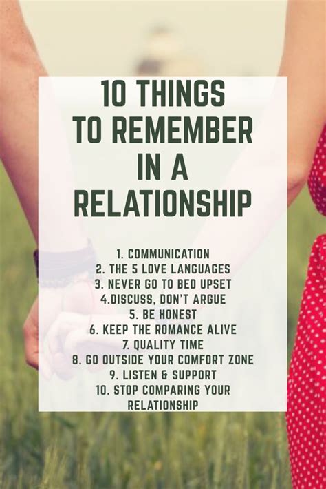 relationships can be difficult at times if you remember these 10 important things you will
