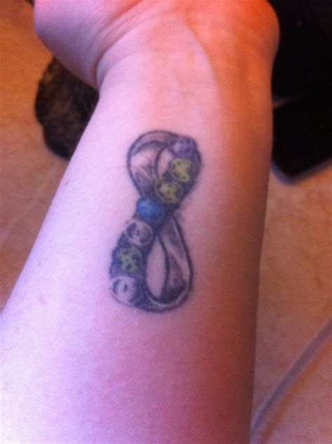 Infinity with kids birthstones | Kids birthstone, Tattoos, Paw print tattoo