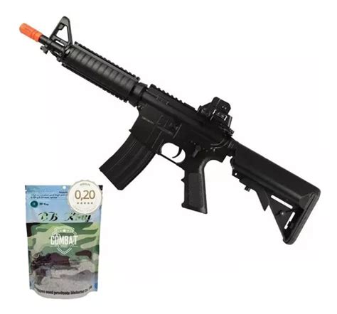 Rifle Airsoft Elétrico Cyma M4a1 Cm176 Cqb 4000 Bbs 020g