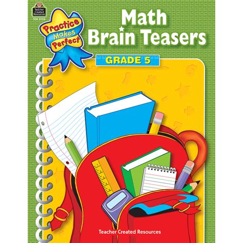 Math Brain Teasers Grade 5 Tcr3755 Teacher Created Resources