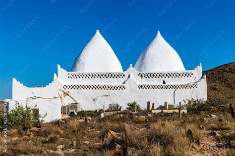Oman Dhofar Mirbat Exterior of mausoleum of Bin Ali Stock 写真 Adobe