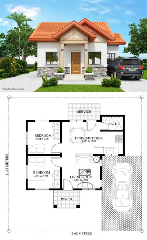 Pin On 2 Bedroom House Plans