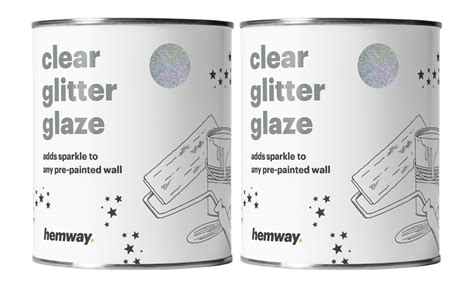 Hemway Clear Glitter Paint Glaze Groupon