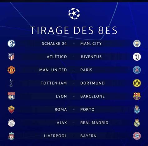 79 clubs européens y participent. Voici les 8èmes de finale de la Ligue des champions 2018 ...