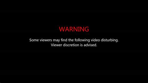 Viewer Discretion Warning Effect YouTube