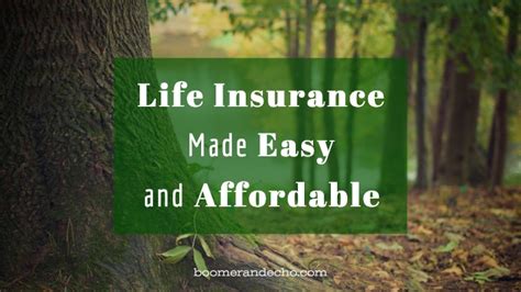 Life Insurance Made Easy And Affordable Boomer And Echo