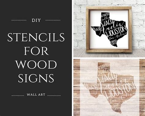 Vinyl Stencil Texas Wall Art Stencil For Wood Etsy Stencil Wall Art