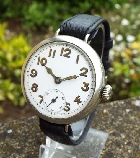 Antiques Atlas Large Ww1 Era Gents Trench Wrist Watch Watches For Men